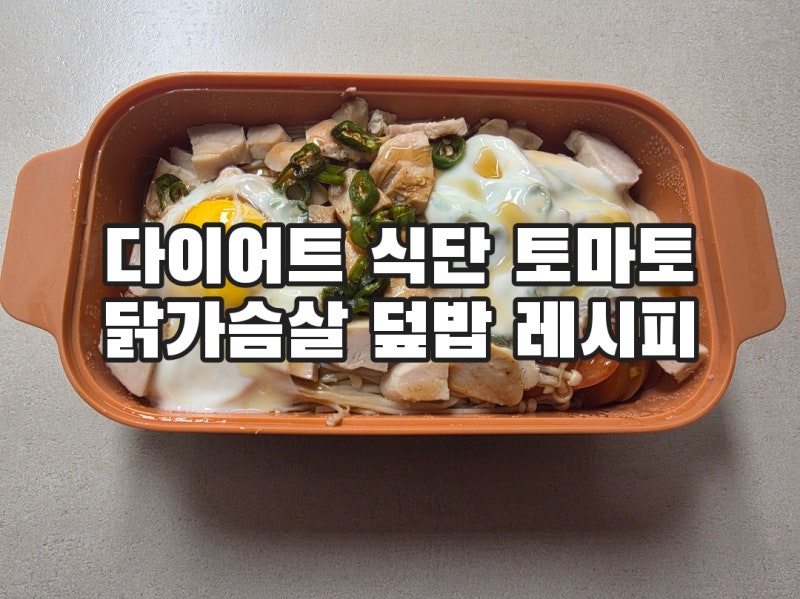 든든한 한그릇요리 토마토 닭가슴살 덮밥 레시피 다이어트 식단 이렇게 드세요!