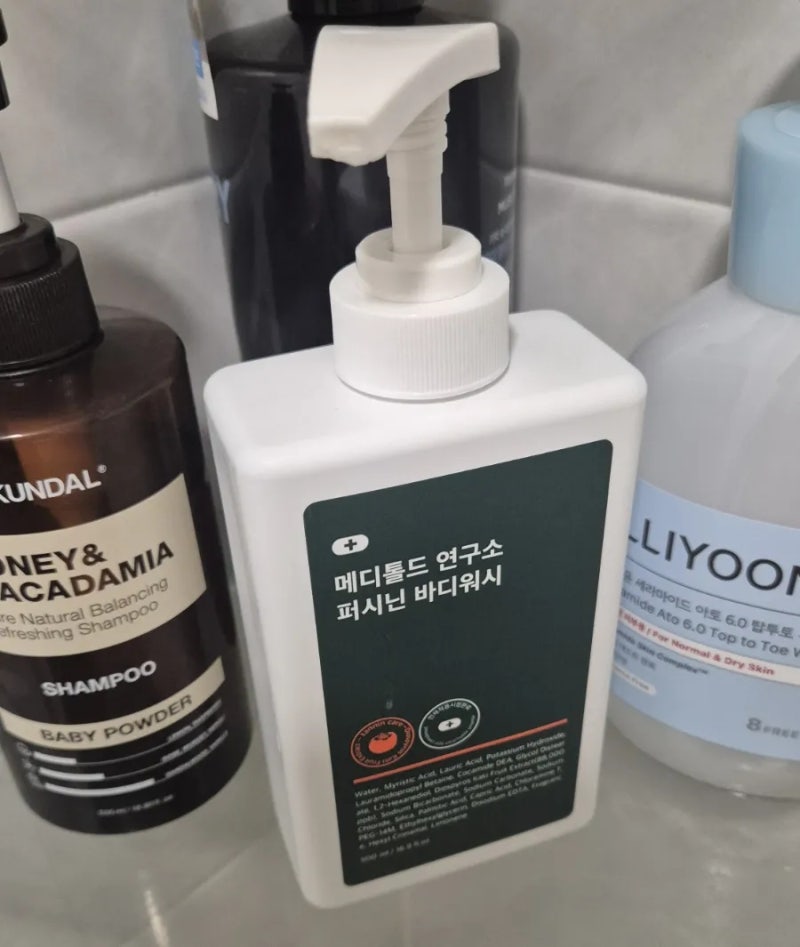 메디톨 퍼시닌 바디워시, 엄마 닮아 모공각화증인 아들ㅠㅠ 일주일 사용후기