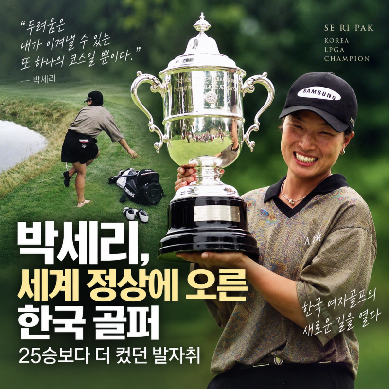 [결국 해낸 사람들] 박세리, 세계 정상에 오른 한국 골퍼…25승보다 더 컸던 발자취