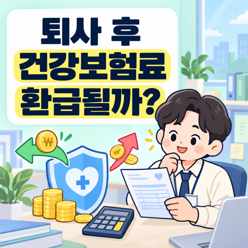 퇴사 후 건강보험료가 돌아온다? 퇴직정산금 환급·추가 납부 기준 총정리