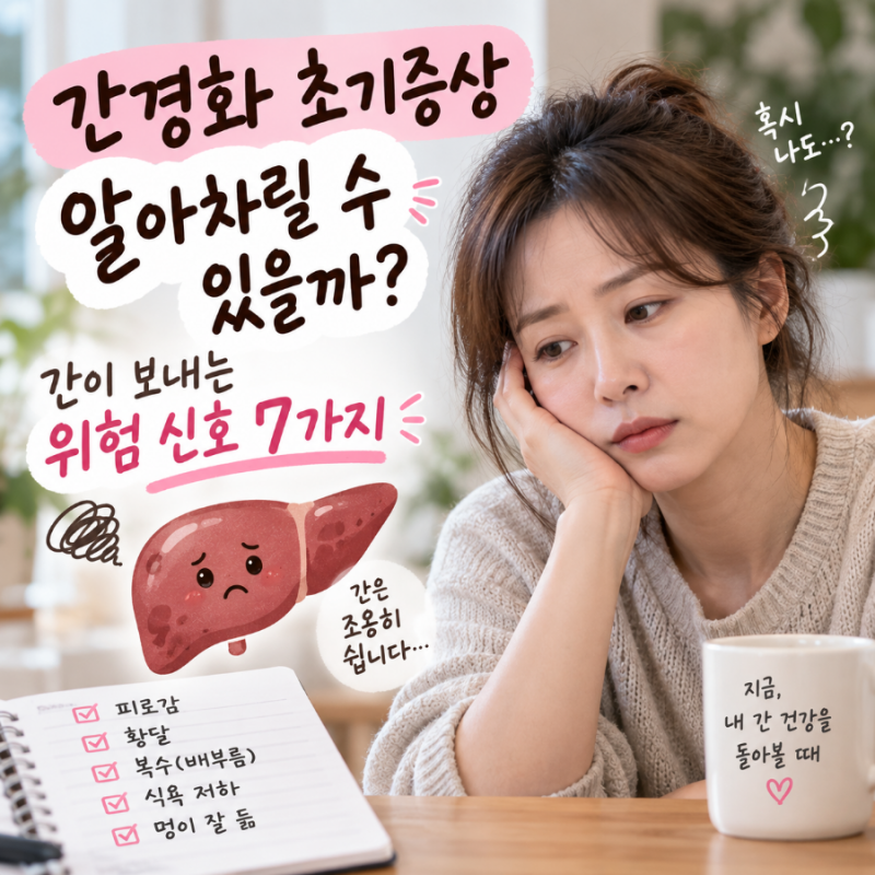 피곤하면 간이 안 좋은 걸까? 간경화 초기증상 제대로 알아보기