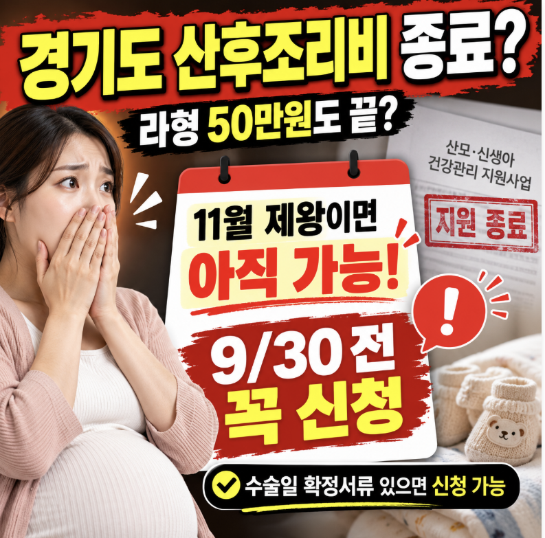 경기도 50만원 지원금 폐지지만.. 11월 중순 출산예정일도 받는 방법 총정리