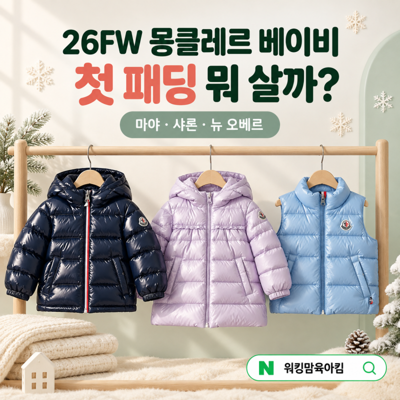 26FW 몽클레어 베이비 패딩 추천 | 마야·샤론·뉴 오베르 중 어떤 걸 살까?