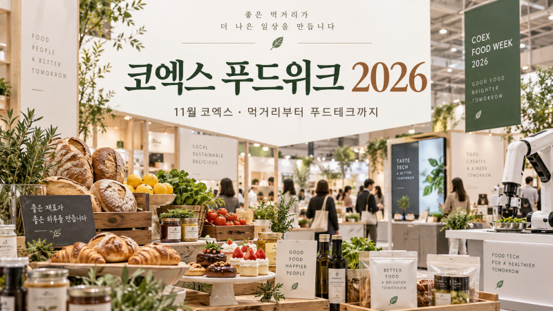 코엑스 푸드위크 2026, 서울 11월 가볼만한곳으로 왜 주목받을까?