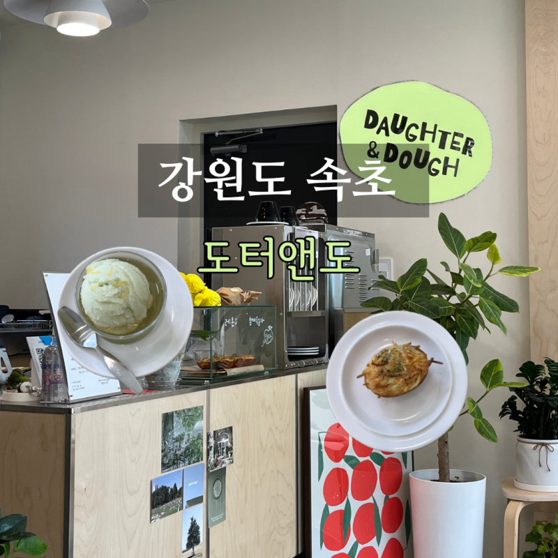 속초 등대해수욕장 신상카페_도터앤도(감자마들렌 추천)