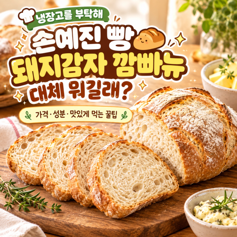 "손예진 빵 대체 뭐길래?" 냉장고를 부탁해 돼지감자 깜빠뉴 가격·성분·맛있게 먹는 꿀팁 완....
