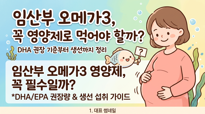 임산부 오메가3 꼭 먹어야 할까? 생선으로 충분한지 DHA 기준까지 정리