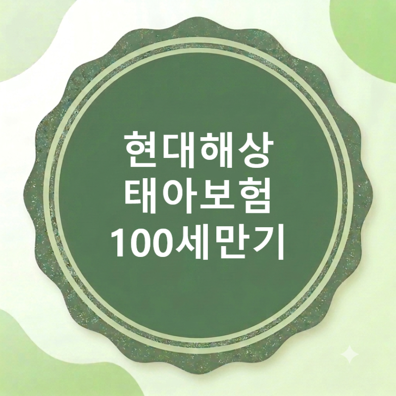 #3 현대해상 태아보험 100세만기 가입 (광고아님 내돈내산)