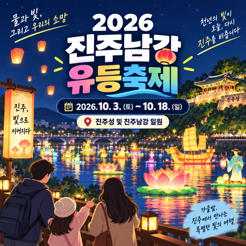 2026 진주남강유등축제 시간·장소 정리｜점등 18시, 방문 전 확인할 것
