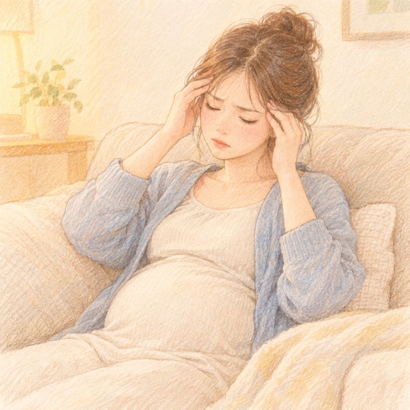 임신 중기 / 임산부 두통, 임산부 감기