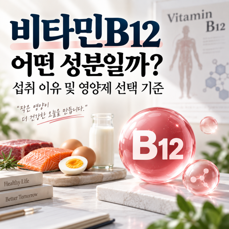 비타민B12 어떤 성분일까? 섭취 이유 및 영양제 선택 기준