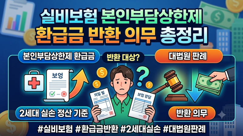 실비보험 본인부담상한제 환급금 반환 의무 총정리: 2세대 실손 정산 기준 및 대법원 판례