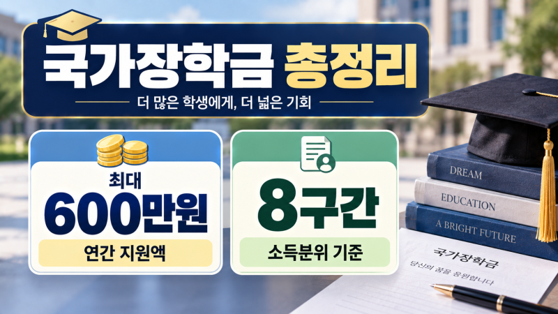 국가장학금 조건과 지원금액 총정리
