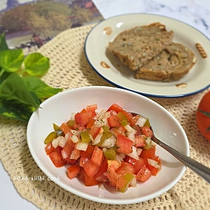 토마토 살사소스 레시피 토마토 살사 샐러드 만들기 토마토 요리