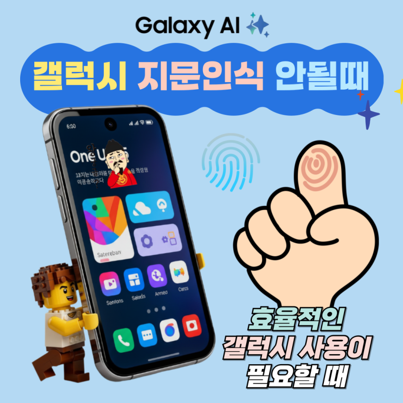 갤럭시 지문인식 잘 안될때 이렇게 해 보세요!