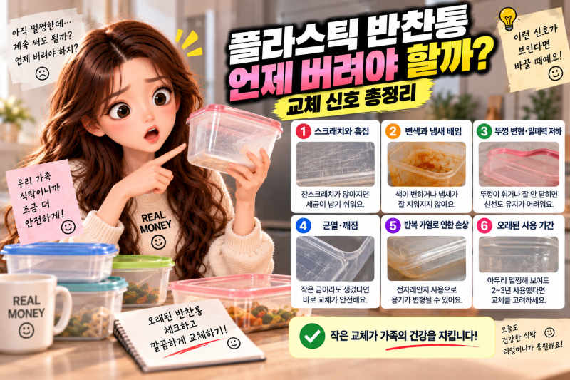 플라스틱 반찬통 언제 버려야 할까? 교체 신호 총정리