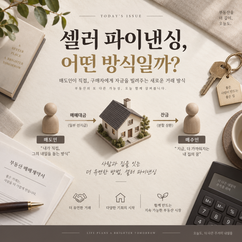 셀러 파이낸싱이란? 집주인 대출·매도인 근저당 방식과 매수자·매도자 주의점