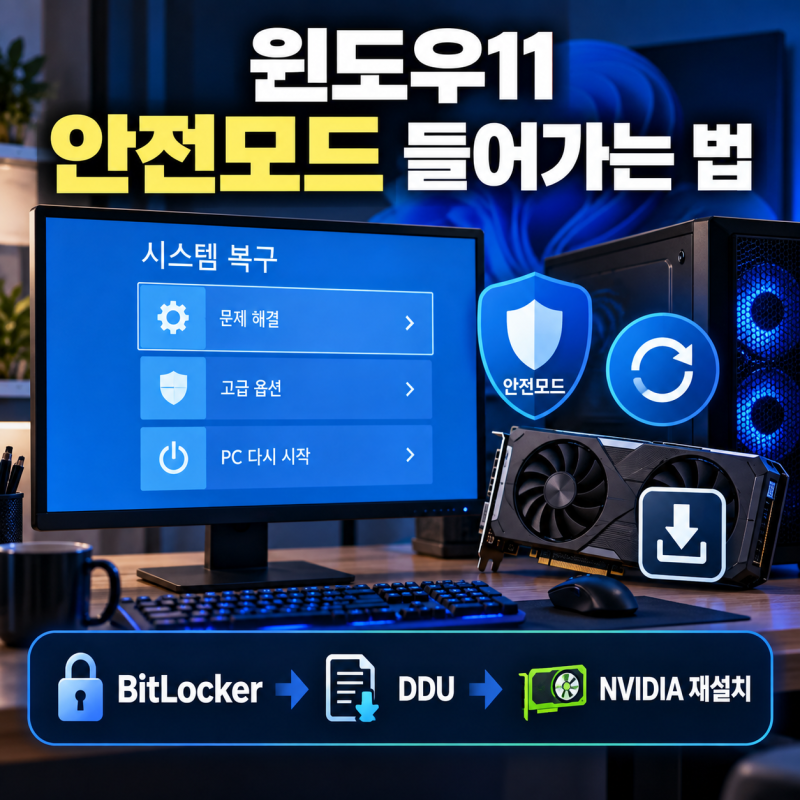 그래픽카드 바꿨을 때 드라이버 설치 방법, 기존 드라이버 삭제부터 재설치까지