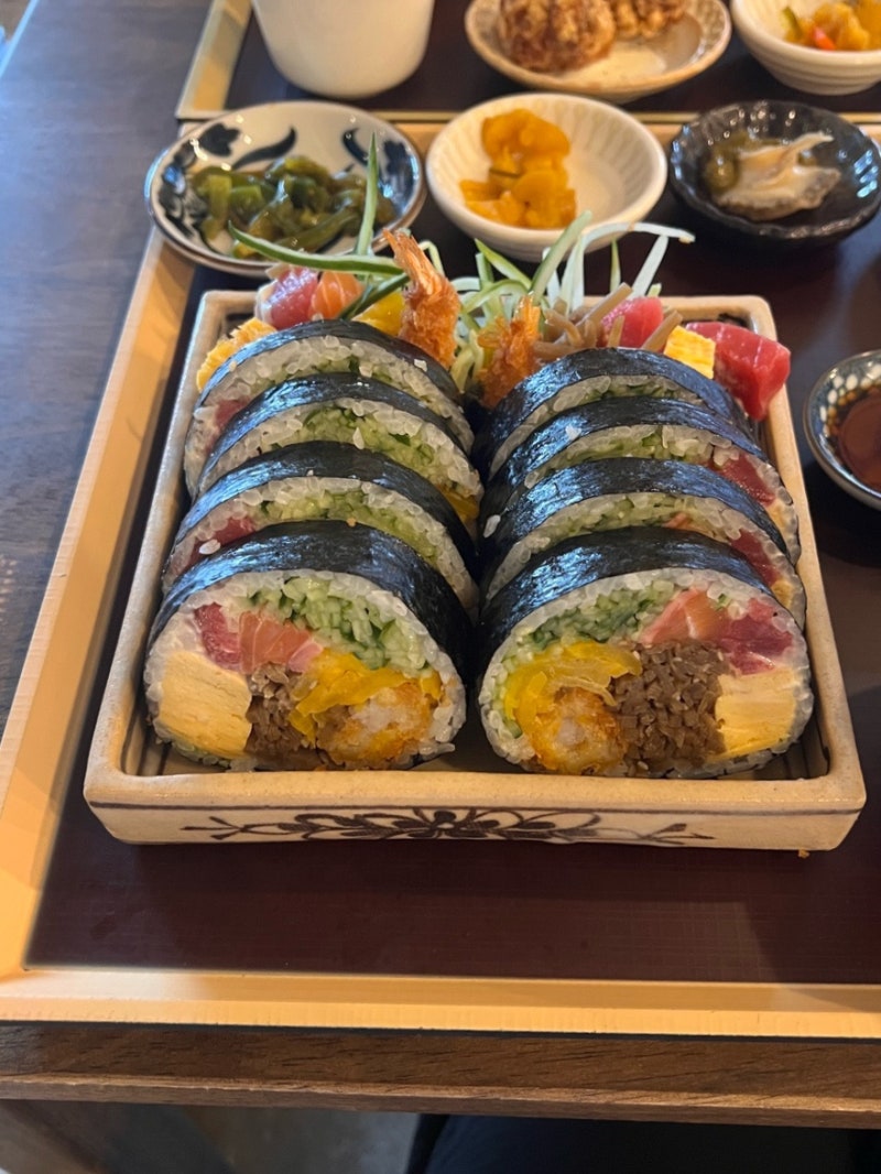 광주 동명동맛집 백식 사시미 후토마끼 정식 맛있어요 데이트코스 추천