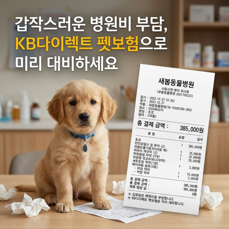 KB다이렉트 금쪽같은 펫보험 보장내용 총정리