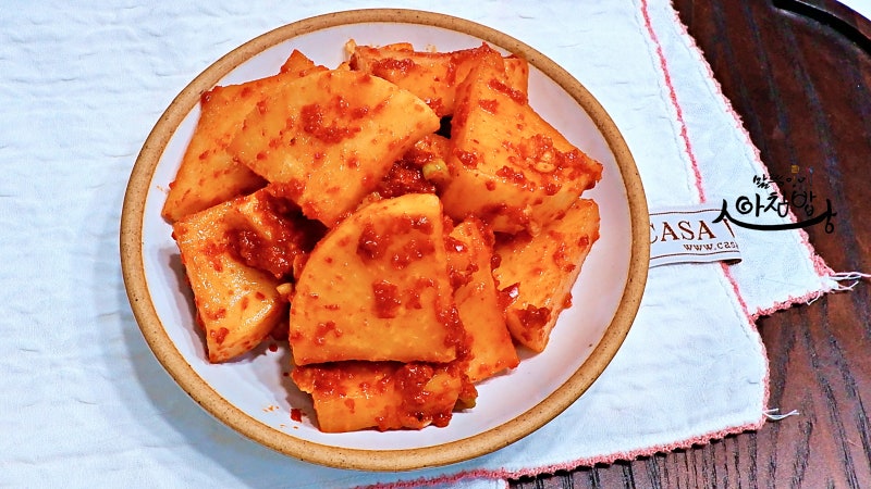 깍두기 담그는법 여름깍두기 무쓴맛 완벽하게 제거TIP(무2kg)