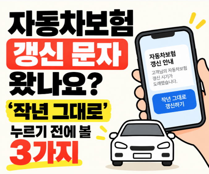 너만 호구 아냐, 나도 호구였어. 자동차보험 갱신 ‘작년 그대로’ 누르기 전에 볼 3가지 반....