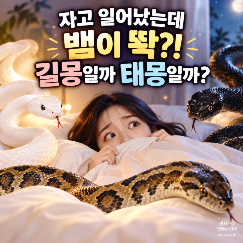 흰뱀 검은뱀 큰 구렁이 나오는 뱀꿈 해몽 길몽과 태몽 사이 심리적 의미까지 분석
