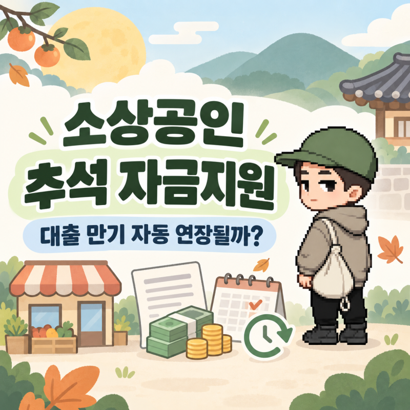 추석 소상공인 자금지원 대상과 날짜