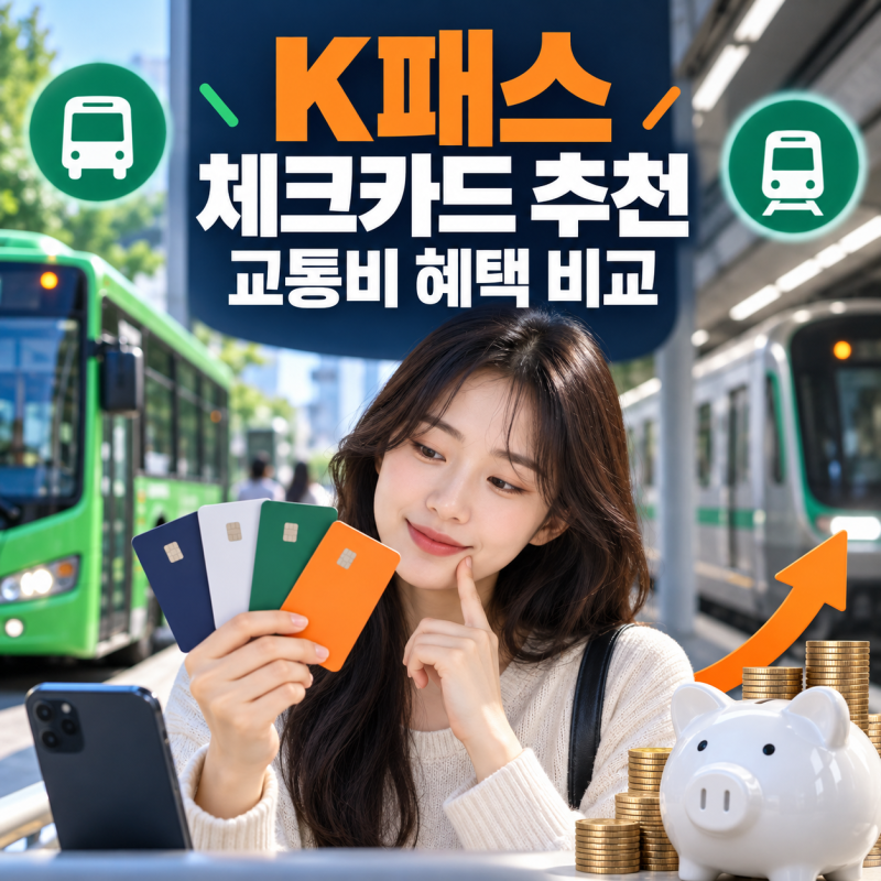 K패스 체크카드 추천·비교｜신한·국민·농협·하나 교통비 혜택