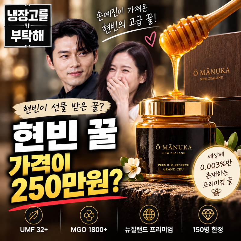 현빈 꿀 가격이 250만원? 냉장고를 부탁해 손예진 오마누카 마누카꿀