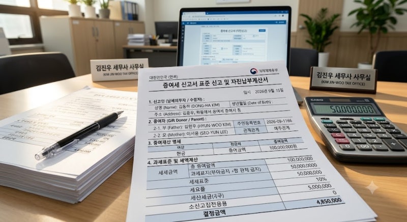 세무사 상담받다 깜짝 놀란 2026년 상속세 증여세 개정안, 이것 모르면 세금 폭탄 억 단위 손....