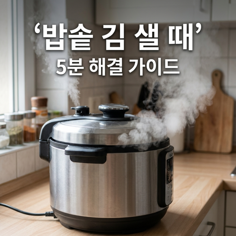 압력밥솥 김 샐 때 원인 3가지! 고무패킹 내솥 청소로 간단 해결