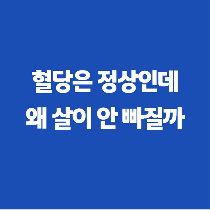 인슐린 저항성 뜻부터 증상, 검사, 개선법까지 한번에 정리
