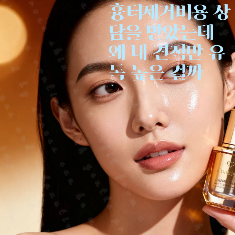 흉터제거비용 상담을 받았는데 왜 내 견적만 유독 높은 걸까