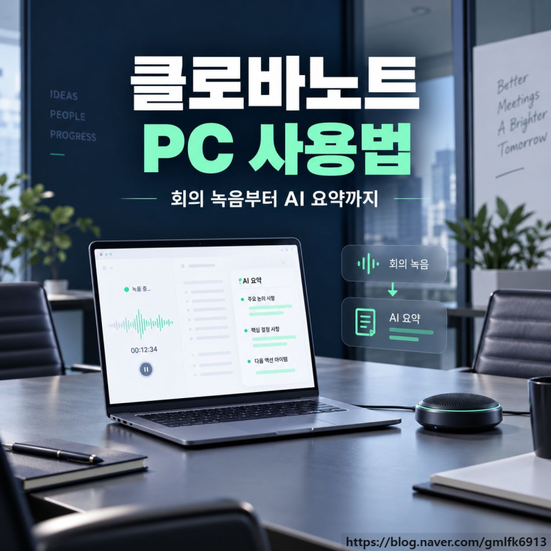클로바노트 PC 사용법, 회의 녹음부터 AI 요약까지