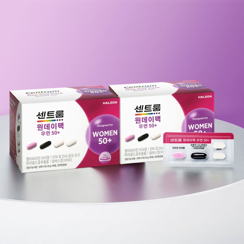 엄마 선물로 준비한 센트룸 원데이팩 우먼 50+ 두 달 복용 후기