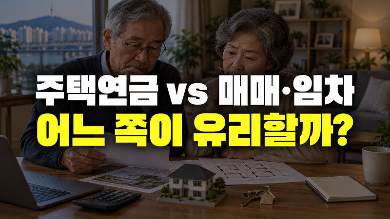 주택연금 vs 매매/임차 장단점 비교: 어느 쪽이 더 유리할까?