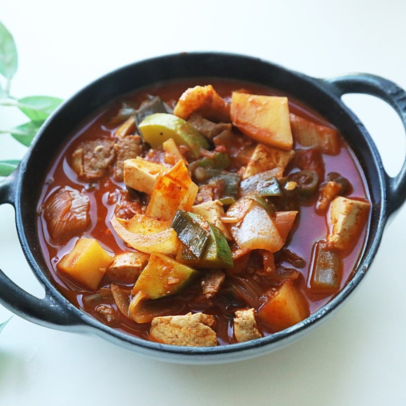 류수영 고추장찌개 레시피 애호박찌개