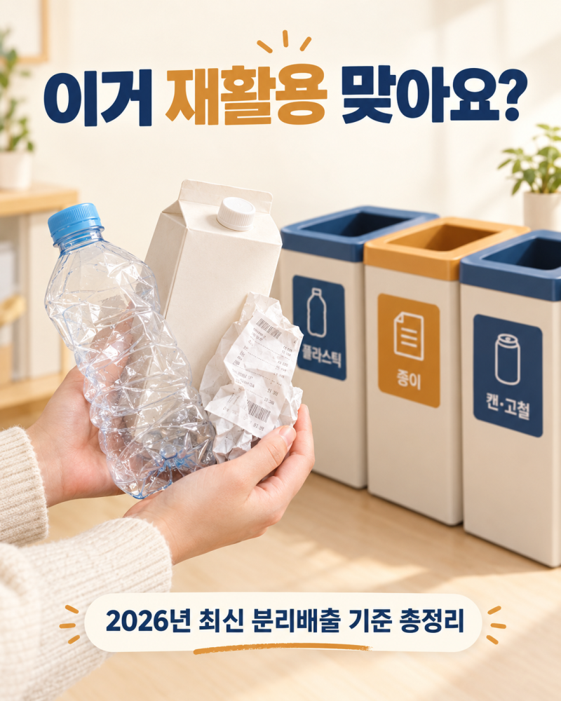 재활용 분리배출 헷갈리는 것, 2026년 최신 기준으로 정리해 드려요