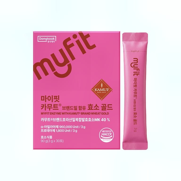 동국제약 마이핏 카무트 효소 골드 후기 | 브랜드밀 곡물발효 역가 30포 3개월 추천