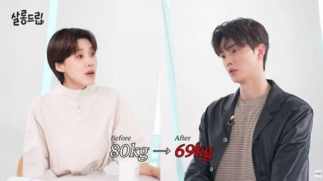 "80kg까지 쪘다고?" 군대에서 역대급으로 살 찐 배우 송강, 11kg 감량한 진짜 레전드 식단 비법