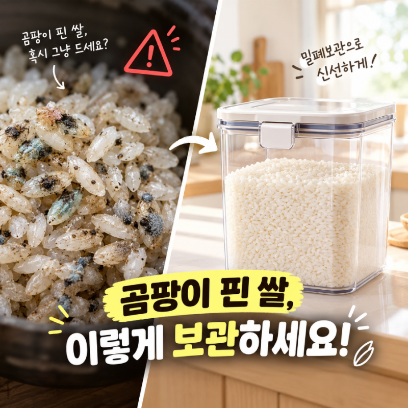 쌀 곰팡이 씻어내면 괜찮을까? 쌀 보관 꿀팁