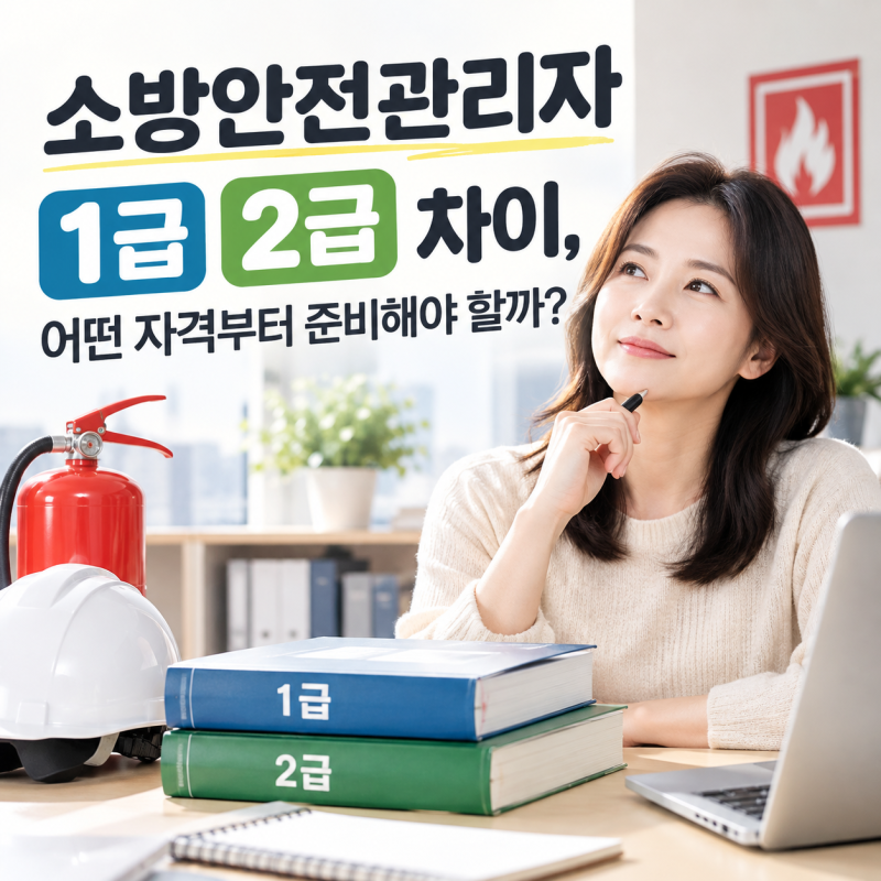 소방안전관리자 1급 2급 차이, 어떤 자격부터 준비해야 할까?