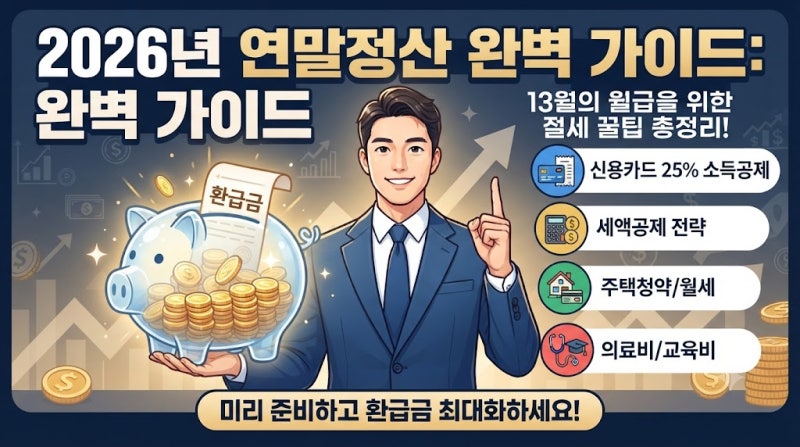 13월의 폭탄을 피하는 2026년 연말정산 실전 팁 & 체크리스트