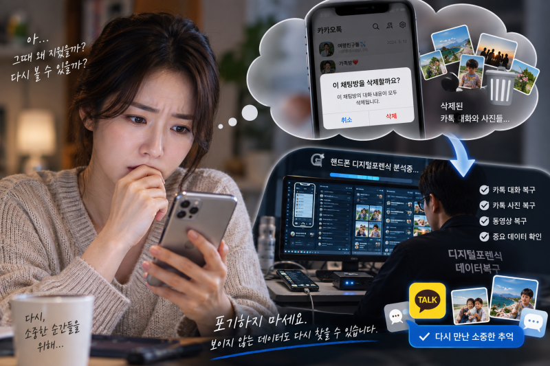 핸드폰 디지털포렌식｜카톡사진·대화방 복구 경험으로 알게 된 데이터복구 과정