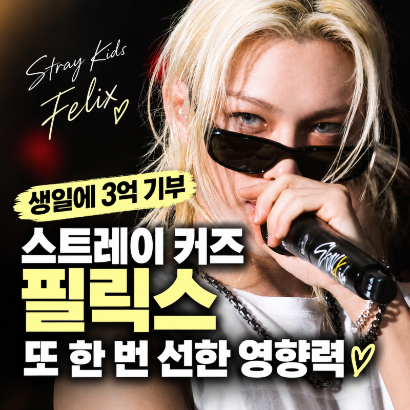 26번째 생일 맞은 필릭스, 또 기부했다…이번엔 3억 원