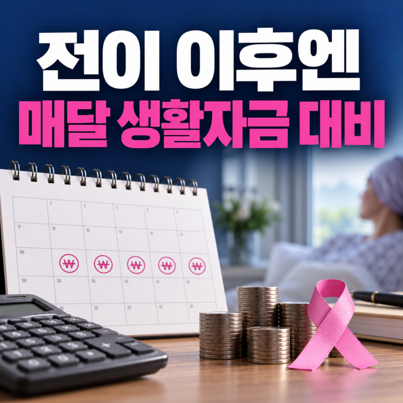 흥국생명 전이암생활비 — 월100만원 종신