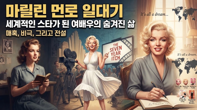마릴린 먼로, 세계적인 스타가 된 여배우의 숨겨진 삶