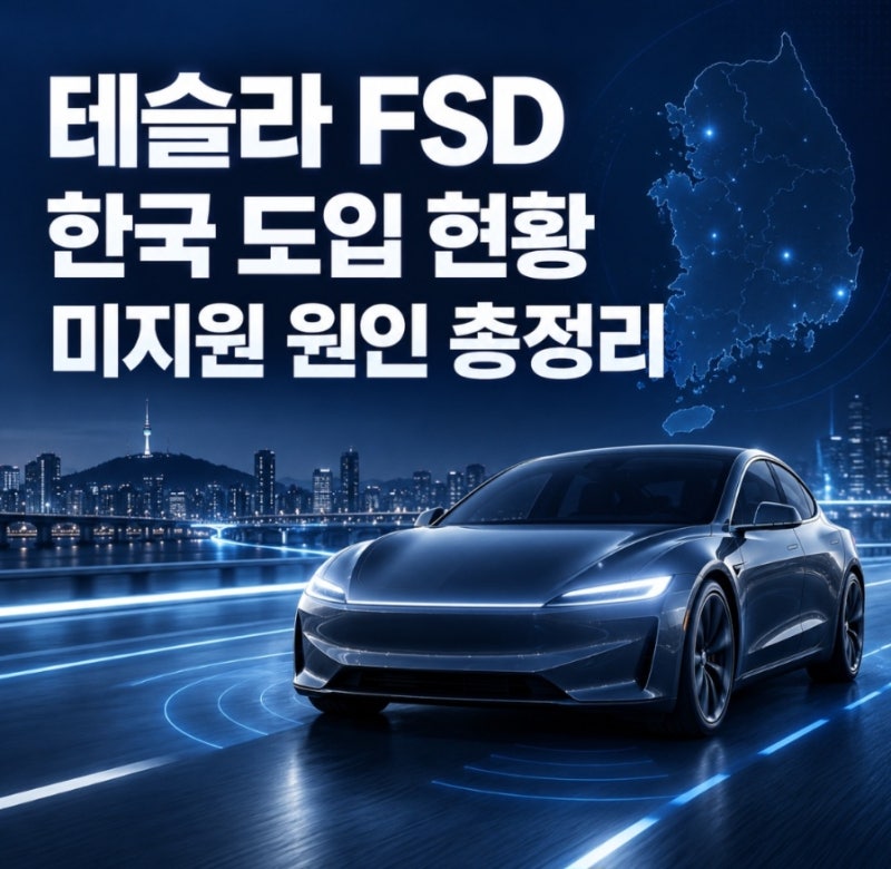 테슬라 FSD 한국 도입 현황 미지원 원인 총정리
