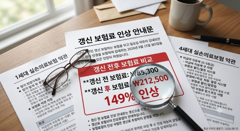 [단독] 50대 60대 실손보험 재가입 전환 시 주의사항 및 비교, 무심코 바꿨다가 억울하게 수백....